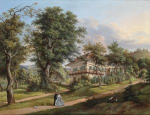 بارك لاند مع عربات في المقدمة بواسطة فنسنت كروزر